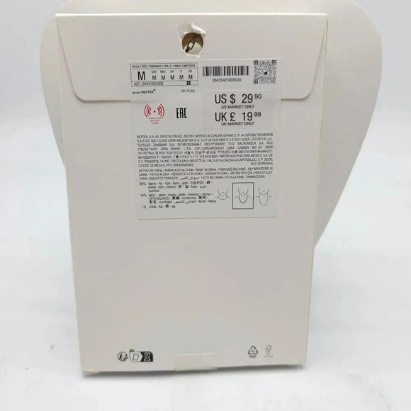 Zara 925 Sterling Silver Plated Box Chain Necklace - Picture 5 of 5